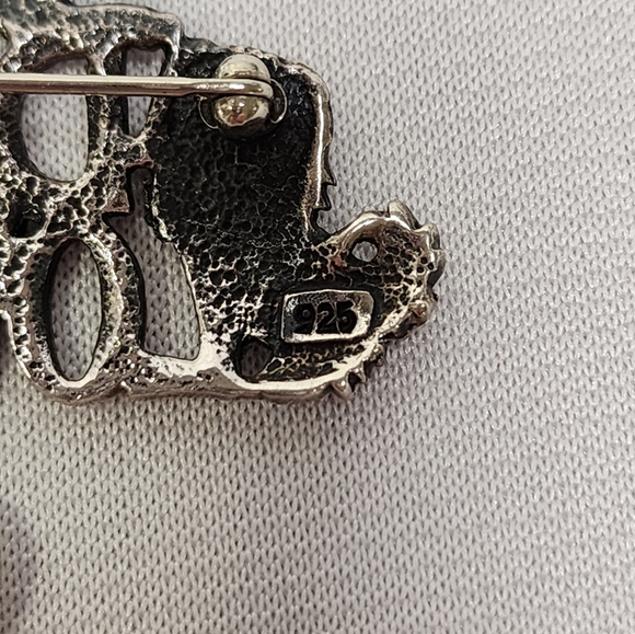 Sterling Silver Dog Lover Pin - Picture 5 of 10